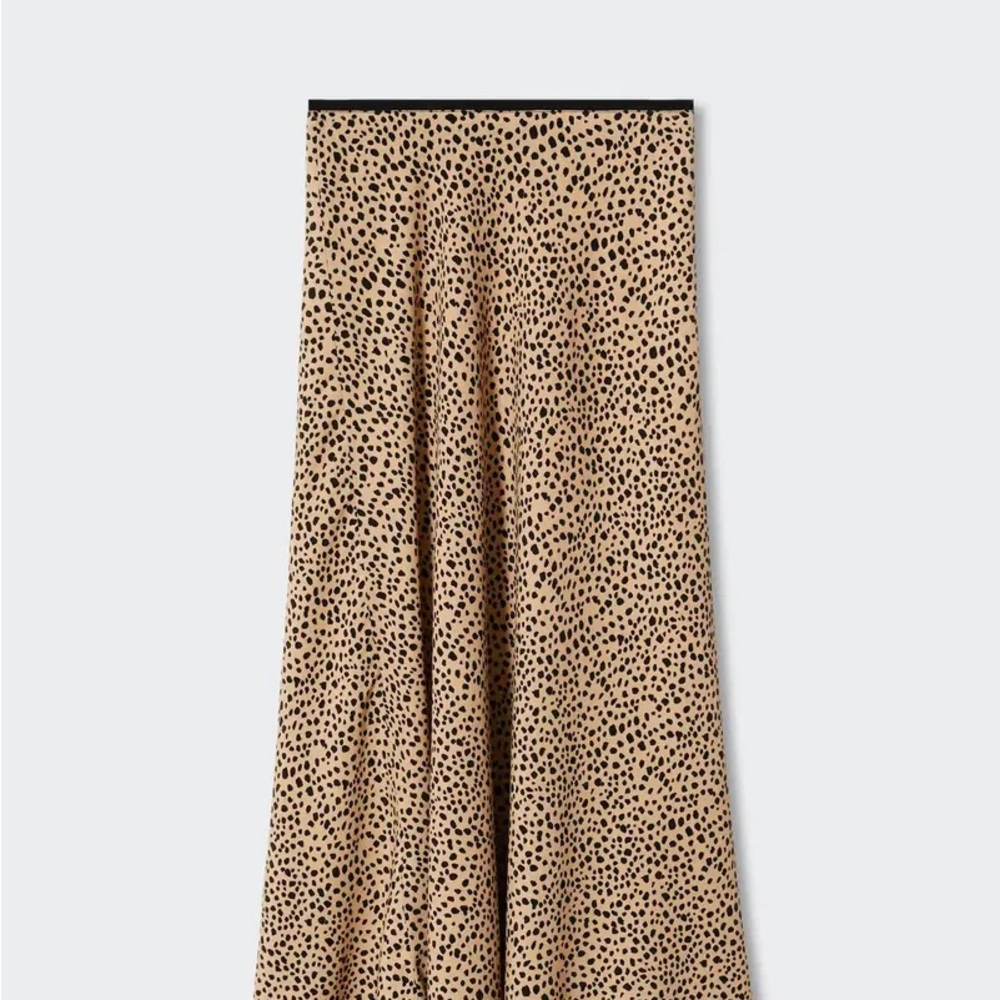 Ellison Tan and Black Polka Dot Skirt
